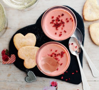 Champagne & raspberry possets recipe - BBC Good Fo… image