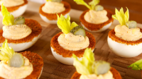 Best Bloody Mary Deviled Eggs Recipe - How To ... - Delish image