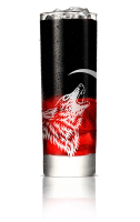Blood Moon Halloween Cocktail | Red and Black Vodka ... image