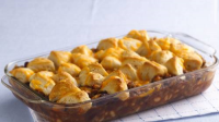 Cheesy Biscuit Bean and Beef Casserole - Pillsbury.com image