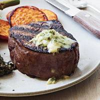 Pan-Seared Steak with Chive-Horseradish Butter Recipe ... image