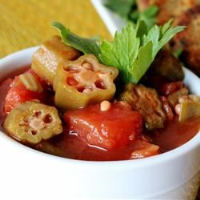 Okra with Tomatoes Recipe | Allrecipes image