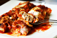 Chicken, spinach & bacon alfredo pasta bake recipe | BB… image