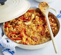 Chicken & chorizo recipes - BBC Good Food image