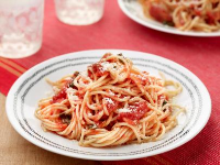 Simple Spaghetti with Tomato Sauce Recipe | Food Network ... image