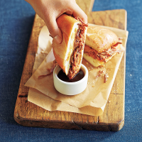 Slow-Cooker French Dip Sandwiches Recipe | MyRecipes image