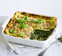 Easy pesto lasagne recipe - BBC Good Food image
