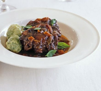 Oxtail stew with dumplings recipe - BBC Good Food image
