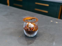 Melting Chocolate Glass Dessert Recipe | Food Network image