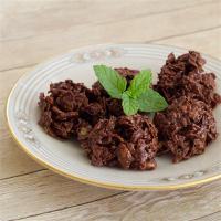 Chocolate Peanut Butter Cornflake Cookies Recipe | Allr… image