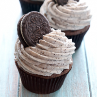 Chocolate Cookies and Cream Cupcakes | Baked by Rachel image