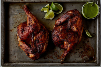 Peruvian Roasted Chicken With Spicy Cilantro Sauce Recipe ... image