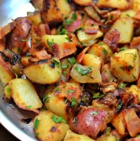 Skillet German Potato Salad - Just A Pinch Recipes image