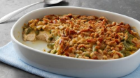 GREEN BEAN CASSEROLE WITH CREAM OF CHICKEN AND CHEESE RECIPES