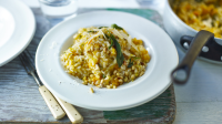 Roasted butternut squash and sage risotto with ... - BBC Food image