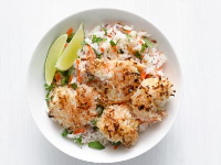 Coconut Shrimp with Cilantro Rice Recipe | Food Network ... image