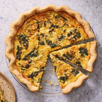 Spinach & Cheese Quiche Recipe - How To Make A Spinach Qui… image