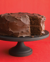 Dark-Chocolate Cake with Ganache Frosting Recipe | Mar… image
