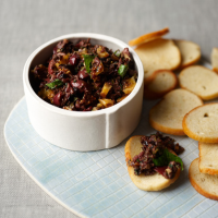 Black Olive Tapenade with Figs and Mint Recipe - Jacques ... image