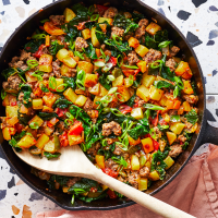 Ground Beef & Potatoes Skillet Recipe | EatingWell image