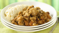PEACH COBBLER WITH CRUMBLE TOPPING RECIPES