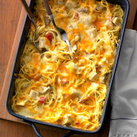 Hearty Chicken Spaghetti Casserole Recipe: How to Mak… image