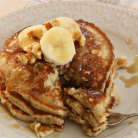 Easy Banana Nut Pancakes Recipe | Allrecipes image