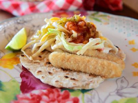 Fish Stick Tacos Recipe | Ree Drummond | Food Network image