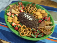 Football Chocolate Peanut Butter Dip Recipe - Food Netw… image