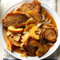 Skillet Pork Chops with Apples & Onion Recipe: How to Make It image