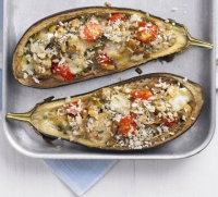 Italian-style stuffed aubergines recipe - BBC Good Food image