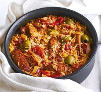 Tomato & chorizo rice recipe - BBC Good Food image
