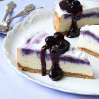 Blueberry Cheesecake Recipe | MyRecipes image