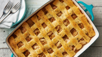 Lattice-Topped French Onion and Chicken Rice Bake Recipe ... image