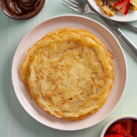 Basic Crepes Recipe: How to Make It - Taste of Home image