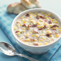Creamy Corn Chowder Recipe | MyRecipes image