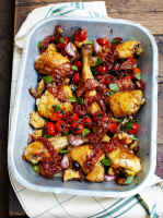 Chicken thigh tray bake recipe - Jamie Oliver image