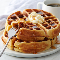 Belgian-Style Waffles Recipe - Land O'Lakes image