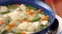 Chicken-Vegetable Soup with Dumplings Recipe ... image