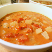 Chunky Tomato Potato Soup Recipe | Allrecipes image