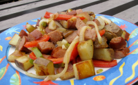 Kielbasa With Potatoes, Peppers & Onions Recipe - Fo… image
