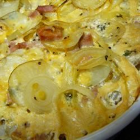 Easy Cheese and Ham Scalloped Potatoes Recipe | All… image