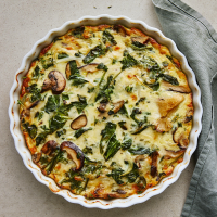 Spinach & Mushroom Quiche Recipe - EatingWell image