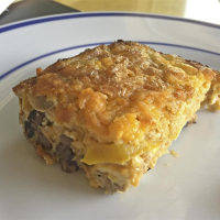 Cheesy Vegetarian Egg Bake Recipe | Allrecipes image