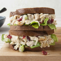 Cranberry-Walnut Chicken Salad Sandwiches Recipe: Ho… image
