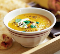 Spiced carrot & lentil soup recipe | BBC Good Food image