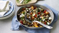 Roasted vegetables with herbs and feta recipe - BBC Food image