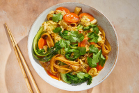 Rice Noodles With Egg Drop Gravy Recipe - NYT Cooking image