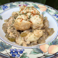 Slow Cooker Creamy Chicken and Dumplings Recipe | Allreci… image