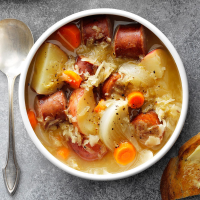 Sausage Sauerkraut Soup Recipe: How to Make It image